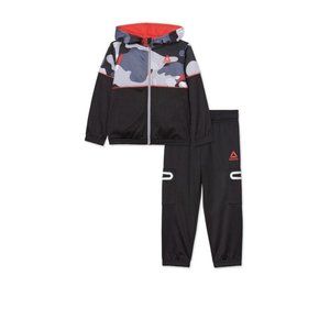 Reebok Toddler Boy camo Zip Hoodie and Jogger Pants Outfit Set, 2-Piece Size 2T
